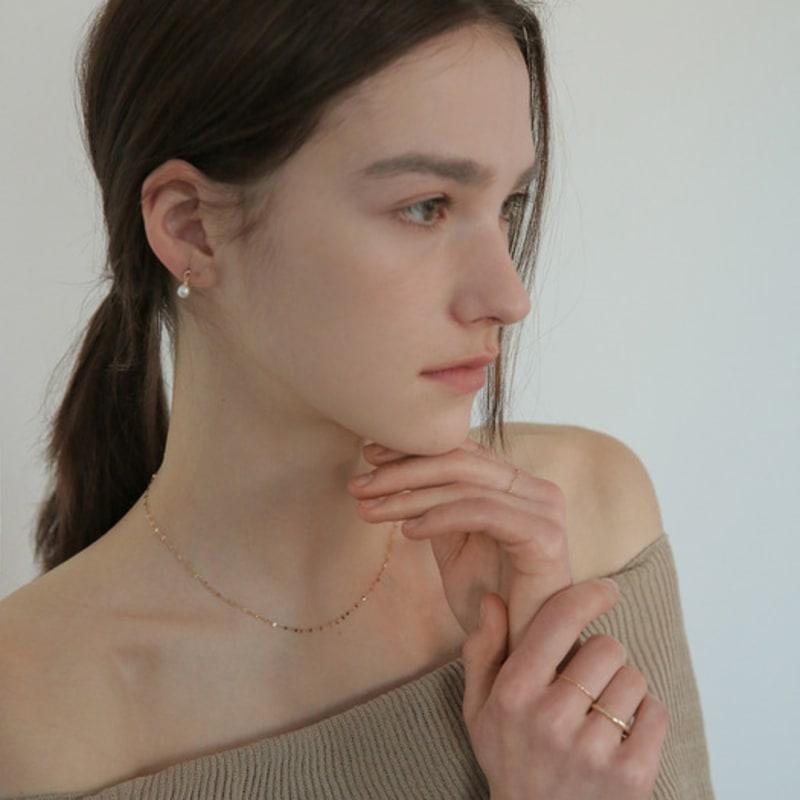 Modernlike 14k basique quotidien ensemble d'anneaux fil d'or superposés