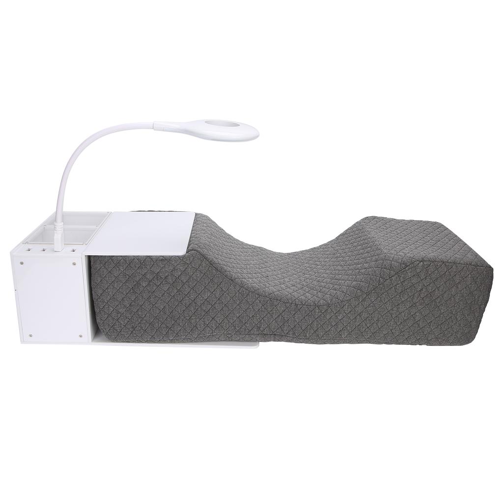 Pernă de gât pentru extensii de gene, pernă acrilică pentru grefarea genelor, organizator de raft, suport cu lumină LED, set