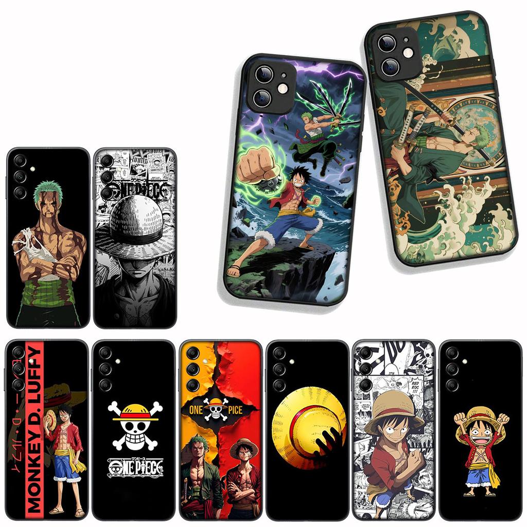 For Apple iPhone 17 16 15 11 Pro XS Max XR 6 7 8 Plus + SE 2020 5 16E Phone Cover Case ONE PIECE Zoro Luffy Anime