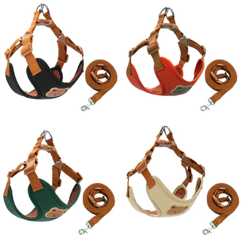 Anti-Escape Pet Harness Leash Adjustable Dog Collar Harness Cat Chest Strap Vest  Pet Accessories