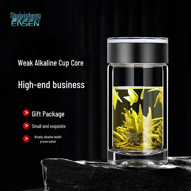 Shui Yisheng Double-Layer Borosilicate Glass Tea Cup