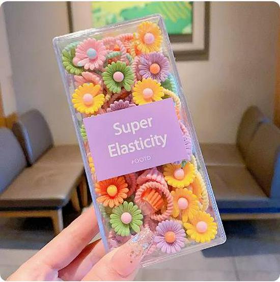 Child-Friendly Baby Hair Tie - Small, High Elasticity Rubber Band for Little Girls
