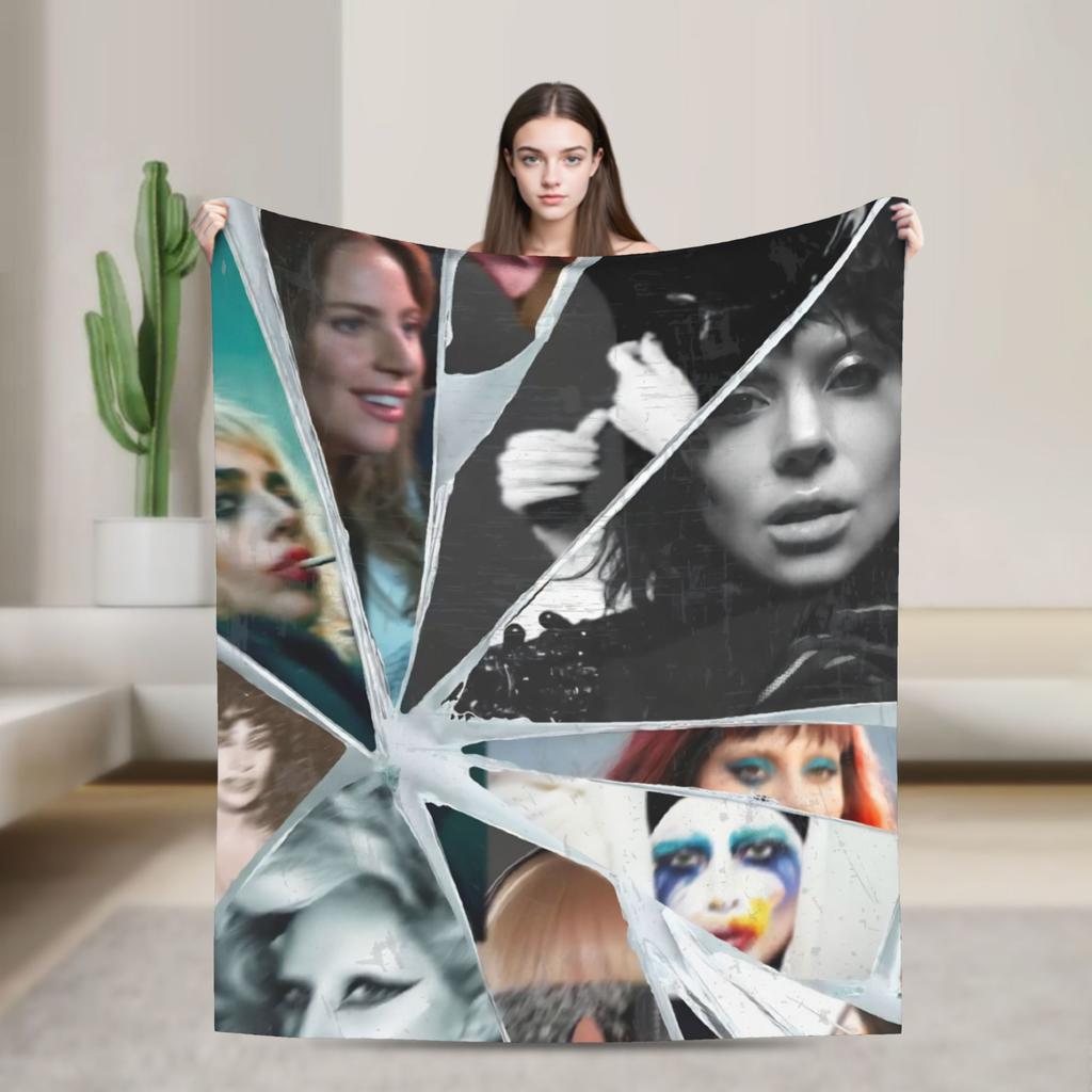 Lady Gaga Mayhem 2025 Album  Blanket  Super Soft Plush Bedding Throws For Couch Chair Travel Flannel Bedspread Bed Cover
