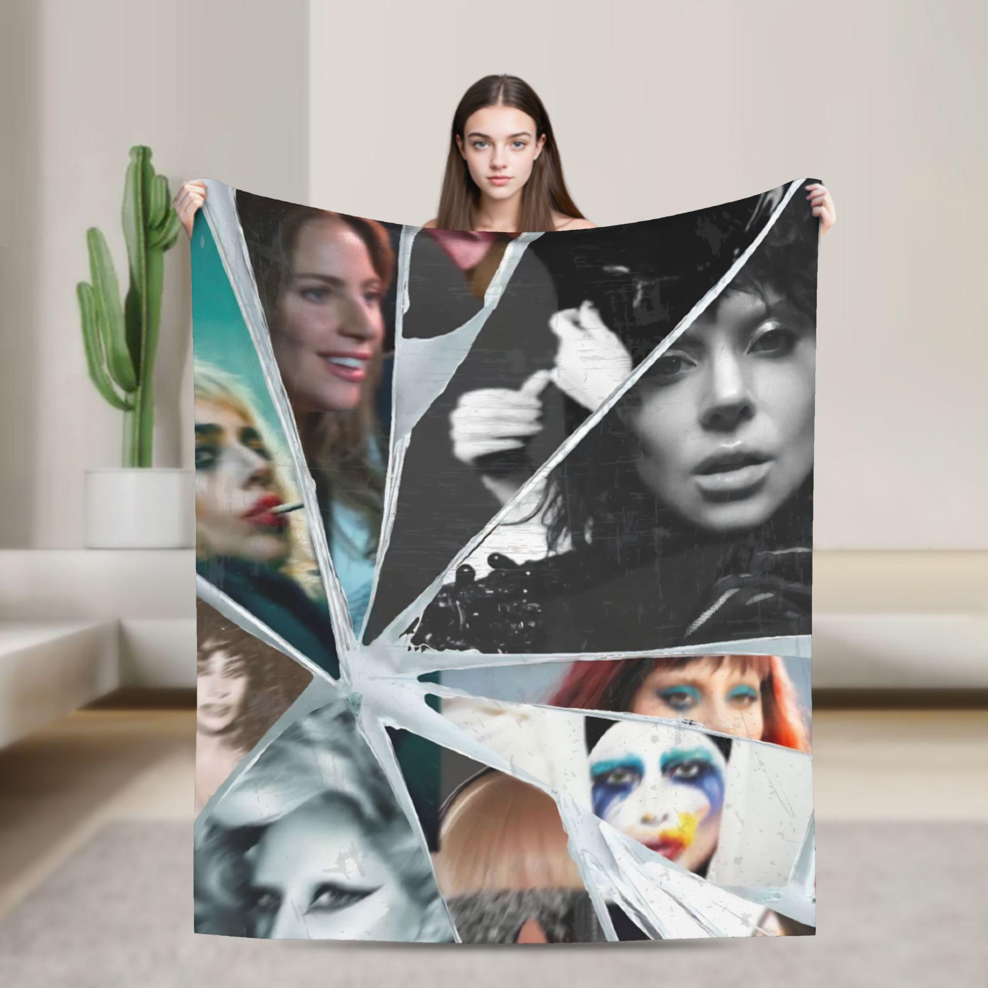 

Lady Gaga Mayhem 2025 Album Blankets Decorative Flannel Throw Blanket For Couch Chair Soft Warm Custom Quality Bedspread 30x40in