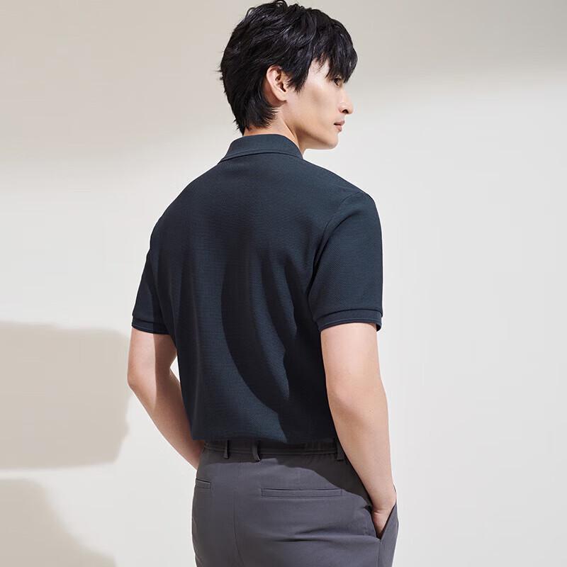 Baoxiniao Men's Short Sleeve Solid Color Polo Shirt