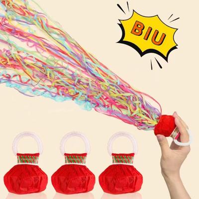 10ks Hand Throw Streamer Popper Narozeniny Svatební Škola Zahájení Promoce Oslava důchodu Party Oslava Bez nepořádku Konfety Cracker na papírové stuhy