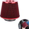 Clamp-on Air Intake Filter, 3/3.5/4 Inch High Flow Vehicle Engine Air Filters Replacement, Washable & Reusable Round Tapered Cone Filters for Cars