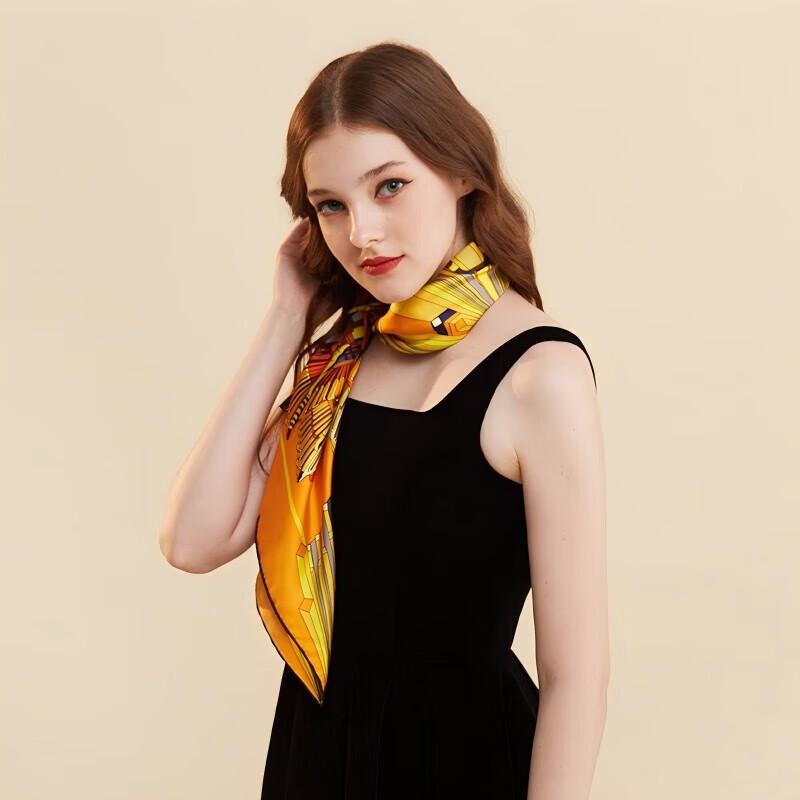 aurora 100% Mulberry Silk Square Scarf