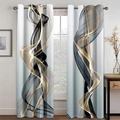 3D-Digitaldruck Abstrakter minimalistischer Stil Textur Sonnenschutzvorhänge Luxus Wohnzimmer Schlafzimmer Fenster Dekor Art Home Vorhang