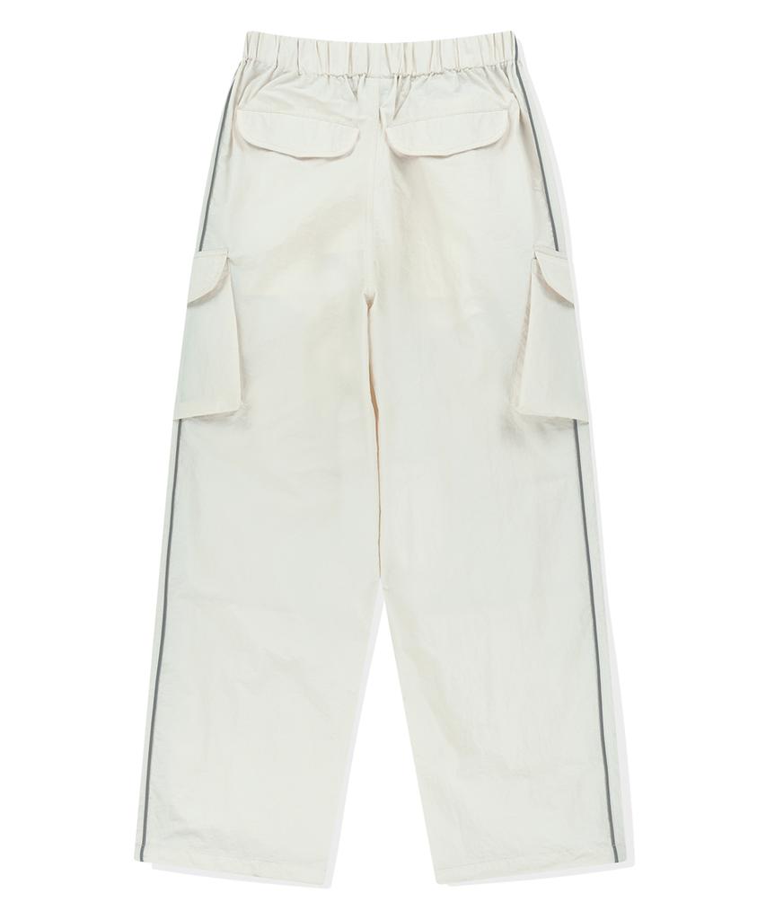 MAHAGRID Nylon Cargo Parachute Pant Ivory(Mg2Fsmpa20A)