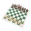 Chess Board Game Set   PU Lther Chess Board Wooden Chess Pieces Portable Chess Set with Storage Bag