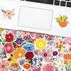 100 Flower Stickers Notebook Mobile Phone Luggage Flower Flower Leaf Xiaoqing Graffiti Sticker