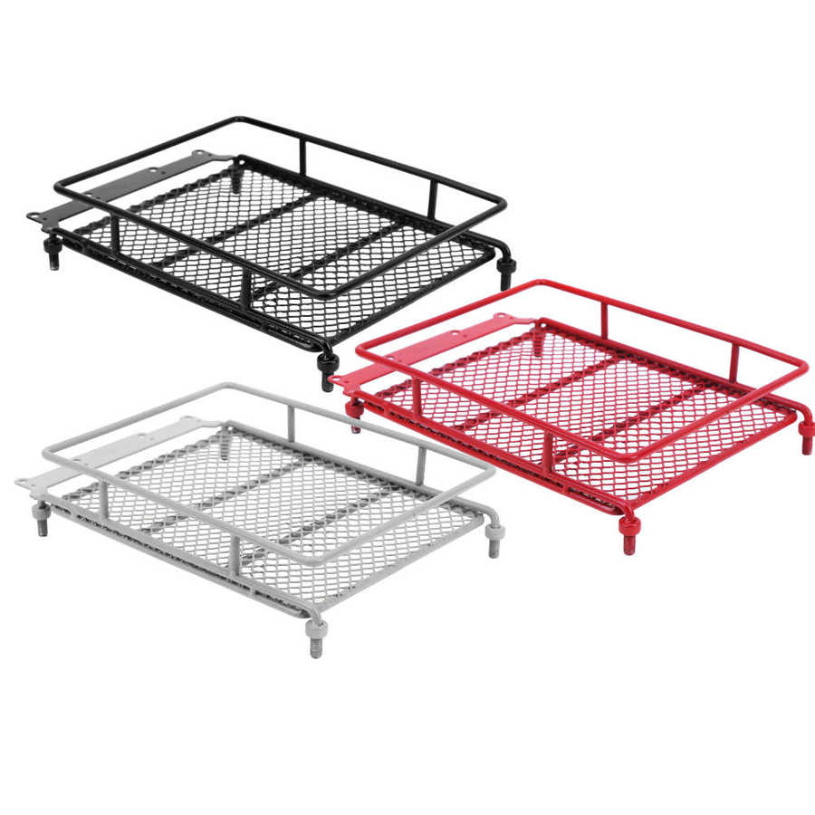 RC Metal Roof Rack Luggage Carrier with LED Light Fit for MN 1/12 RC Crawler MN90/MN90K RC Model Car Spare Parts Roof Rack