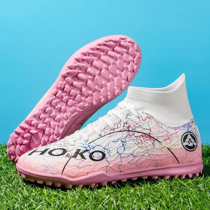 

Новые футбольные бутсы мужские и женские для взрослых сломанные ногти tf кожаные ноги студенты искусственный газон AG ногти спортивная футбольная обувь 45