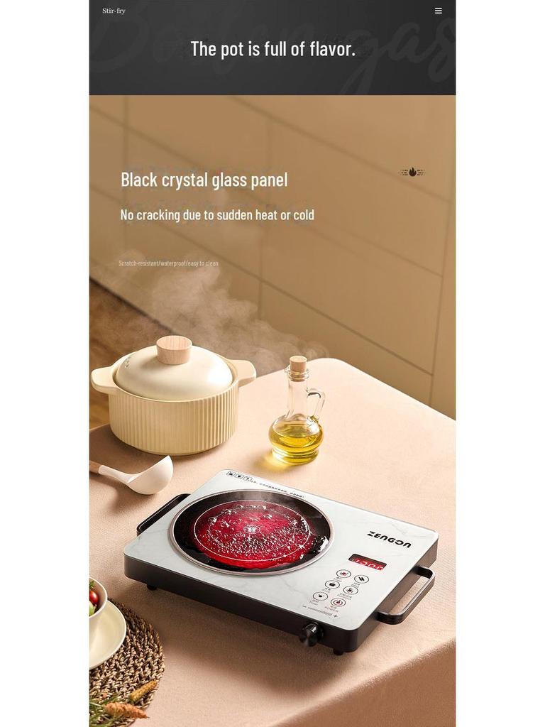 Cuisinière électrique à induction et à thé en céramique domestique haute puissance