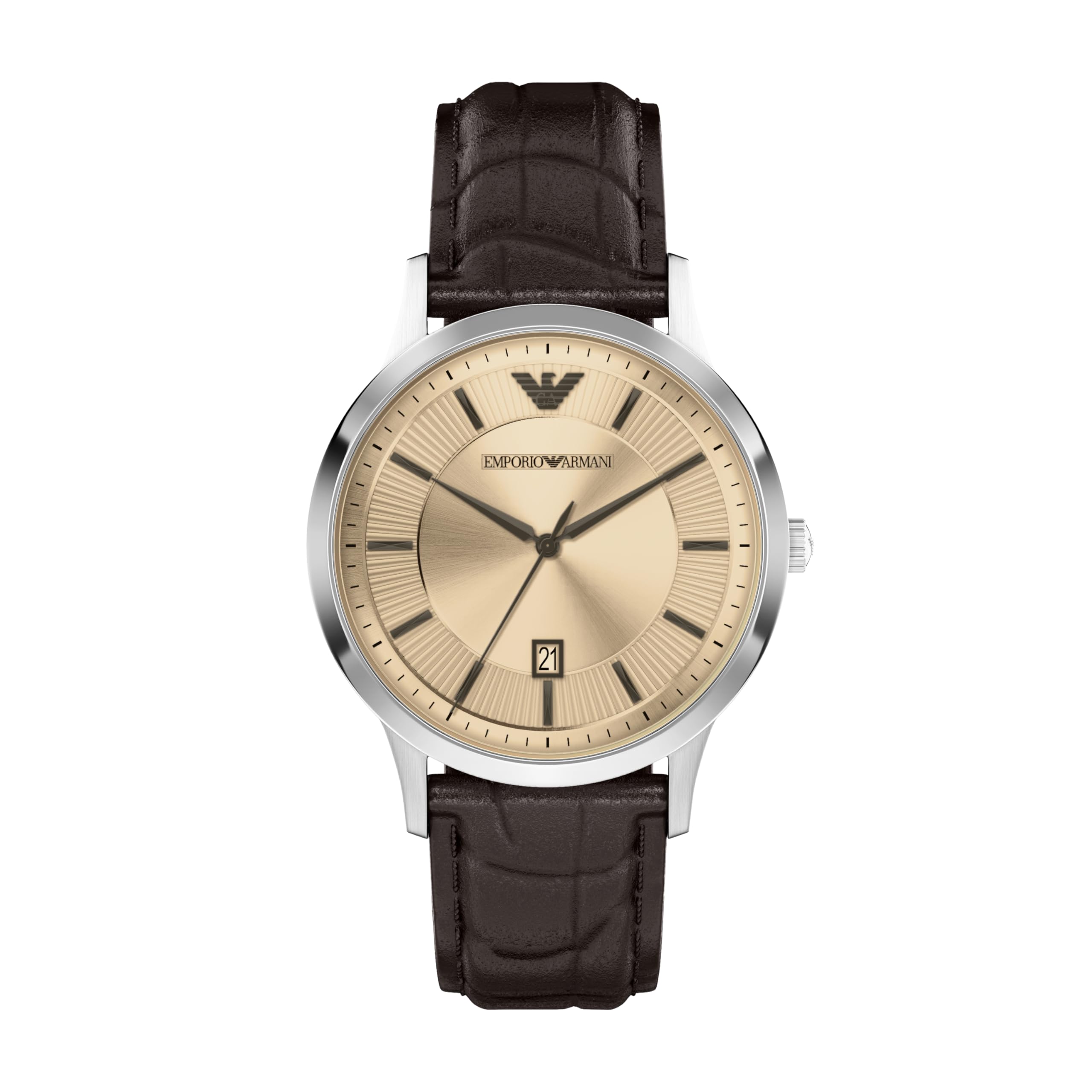 Emporio Armani Analog Leather Watch AR11783 Men s коричневый