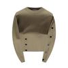 Womens Round Neck Long Sleeve Knit Sweater Casual Loose Fit Pullover Top Fall Winter