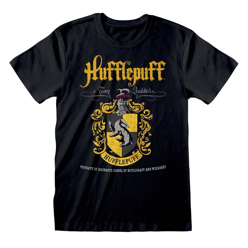 Harry Potter Hufflepuff Black Crest T-Shirt XXL
