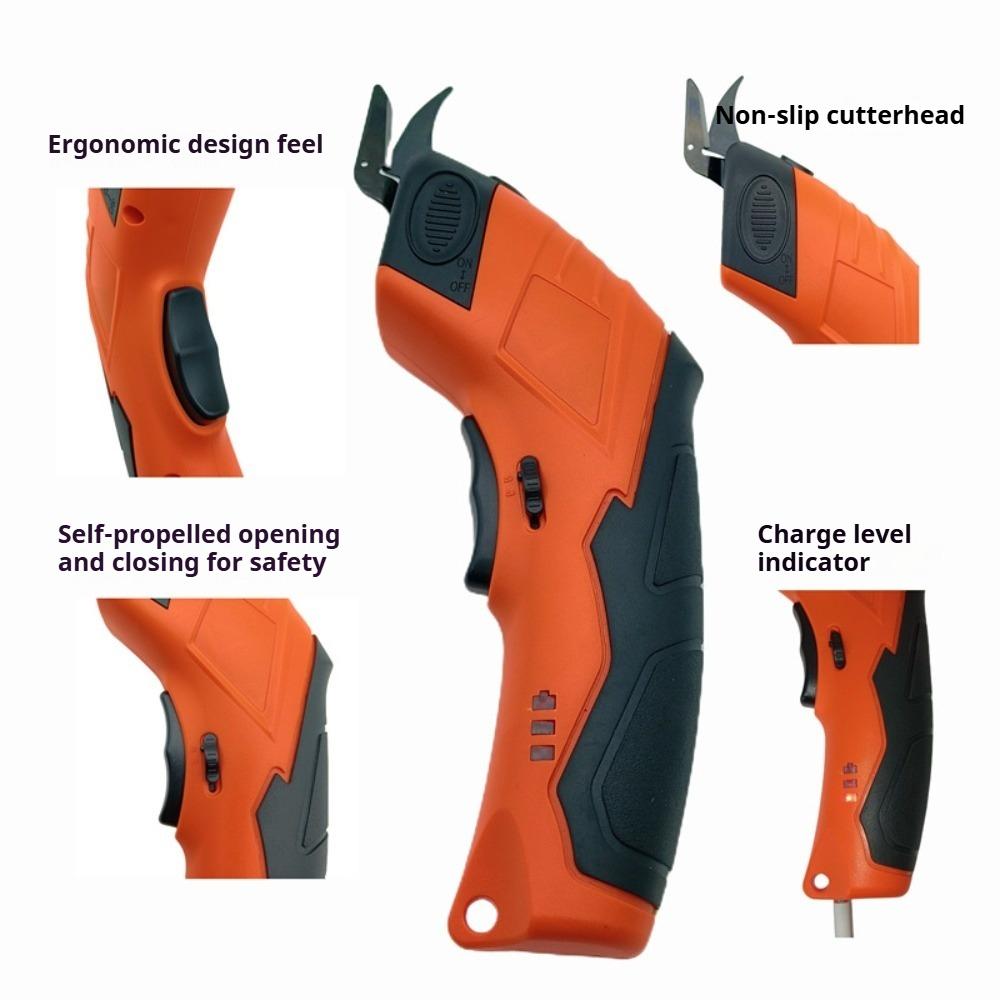 USB Fabric Cutter Handheld Cutting Machine Fabric and Leather Trimming Shears