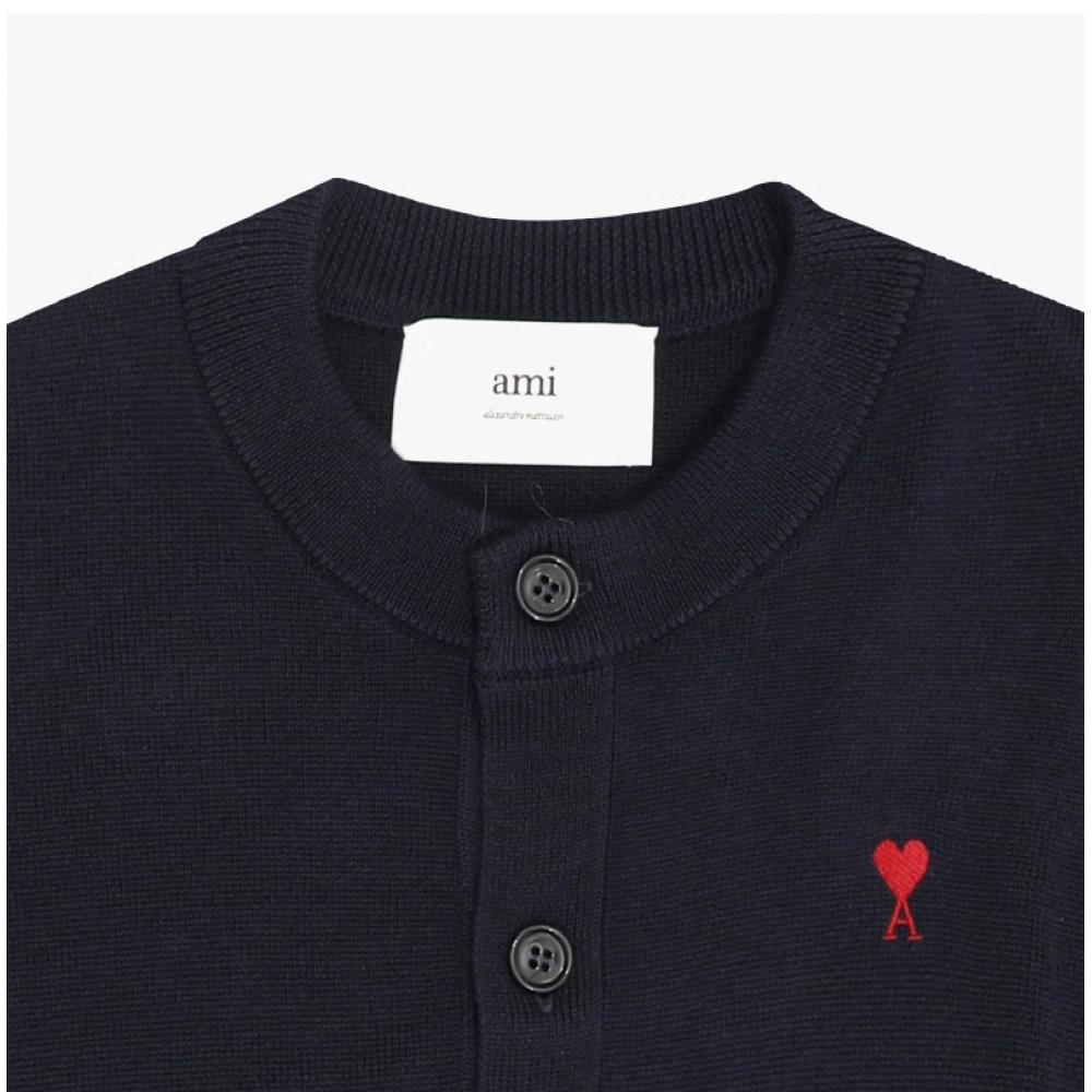 Ami Women S Small Heart Logo Cardigan Fkc361 001 414