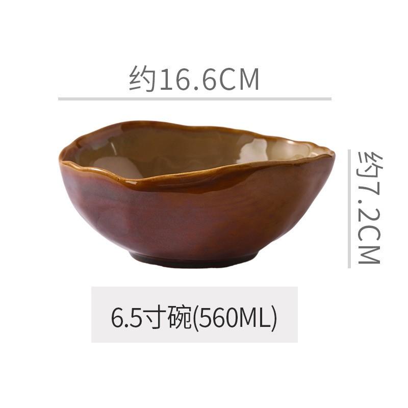 Handcrafted Japanese-Style Ceramic Irregular Shaped Dinnerware Set Rustic Minimalist Serving Plate Bowl Cup Adult Dining