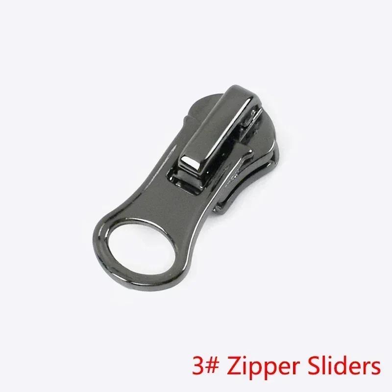 5/10/20Pcs 3# 5# 8# Zipper Slider for Metal Zippers Tapes Decorative Zips Head Pull Repair Kits DIY Garment Sewing Accessories