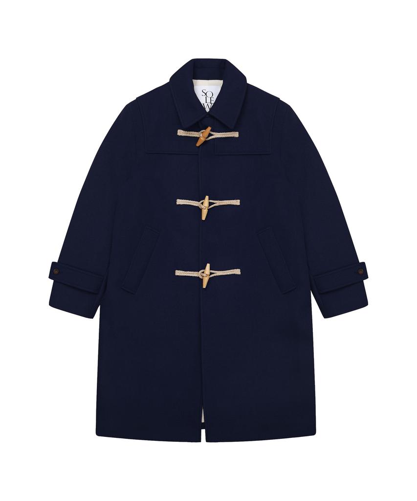 Solew Wool Duffle Coat_Navy