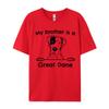 My Brother Is A Great Dane Cute Dog Breed Tshirt Man Vintage T Shirts Brand Clothing Cotton TeeShirt Graphic Shirts