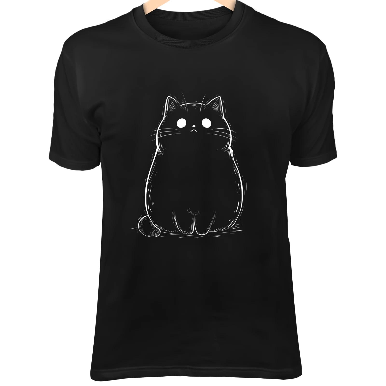 

British Shorthair Line Art - Round Face, Chubby Body & Kawaii Minimalist Style 2XL