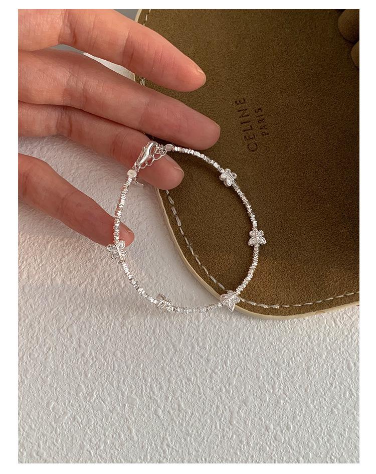 Chic Silver Butterfly Bracelet for Women - Stylish, Unique, and Trendy Hand Jewelry