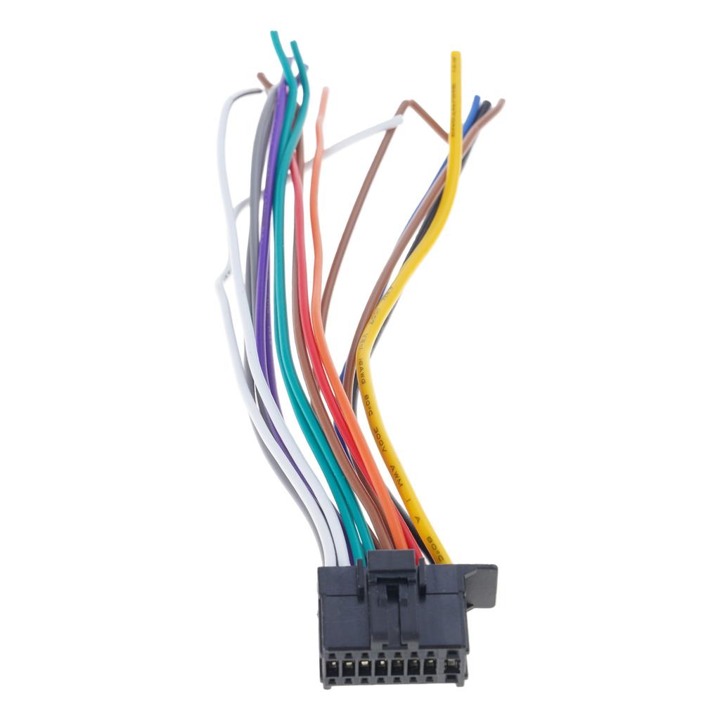 16 Pin Plug Connect Wiring Harnesses Cable Radio Multimedias Player Car Sockets Modification