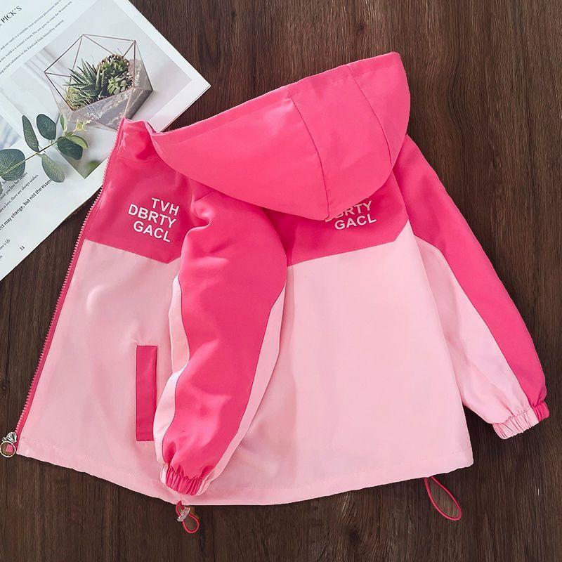 Korean Fashion Jacket For girls Teenager Casual Gradient Hooded Coat Boys Blazer Spring Autumn Windproof Sweet Coats Windbreaker