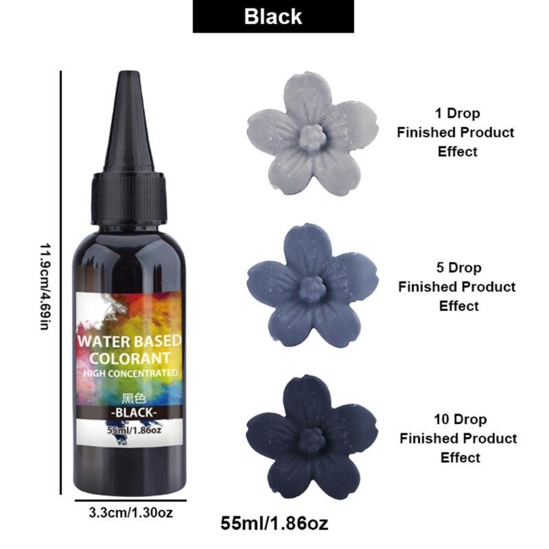 55ml Water Soluble Resin Dye for Craft Safe Colorant for Plaster Cement Vibranting Long Time Use Pigment