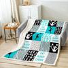 Feelyou Cheer Sherpa Throw Blanket X Inches Perfect for Bed Sofa Couch Kids Cheerleading Gymnastics Teal Fuzzy Plush Decor