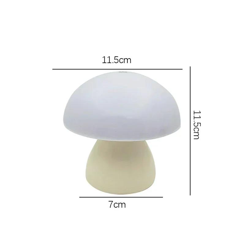 New Creative Night Lights Mushroom Lamp Table Lamp Pat Lamp Bedroom Bedside Lamp Bar Dining Table Lamp Warm White Ambient Lights