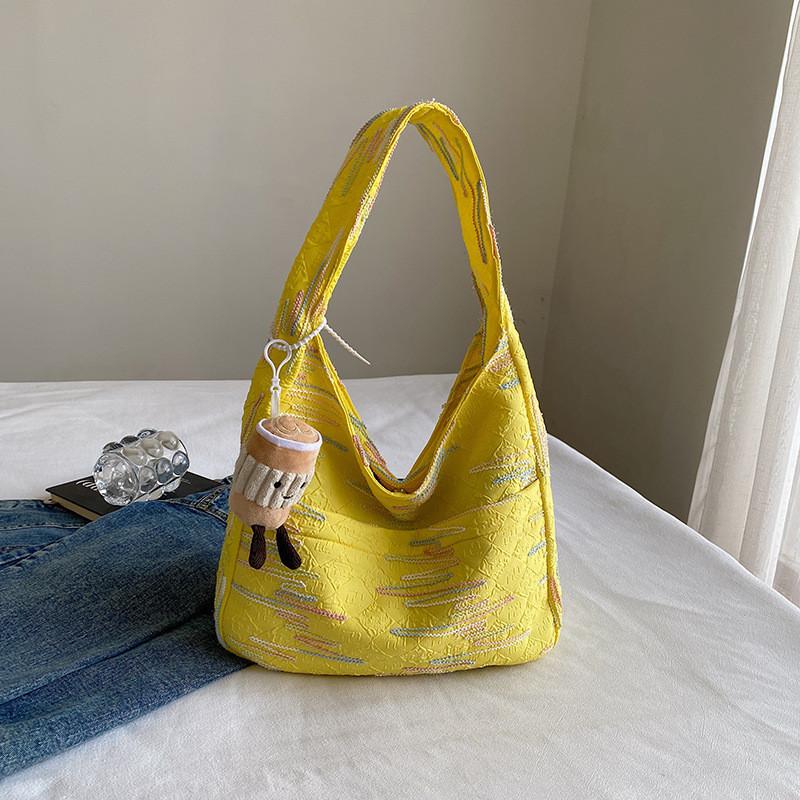 Stylish Canvas Tote Bag For Women Trendy Medium Shoulder Bag With Phone Pocket