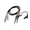 P6100 2Pcs High Precision Oscilloscope Probe 1X 10X 100MHz Alligator Clip Test Probe