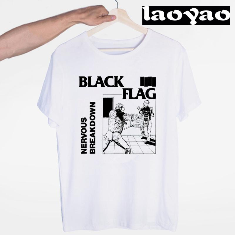

Black Flag Tshirt Punk Rock Band Henry Rollins Large Bars Graphic Tshirts Women Men Harajuku Streetwear Summer Oversized Tee L