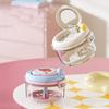 2-in-1 Denture Cleaning Box Hand Cranked Braces Storage Box Orthodontic Retainer Box  Travel Use