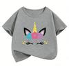 Kawaii Horse Unicorn Design TShirt Printed T Shirt Girls Summer Clothes Short Sleeve Tops TShirts Cute Kids Clothing