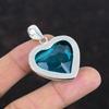 Faceted Swiss Blue Topaz Pendant 925 Sterling Silver Pendant Handmade Latest Design Pendant Swiss Blue Topaz Gemstone Jewelry Gifts for Wife
