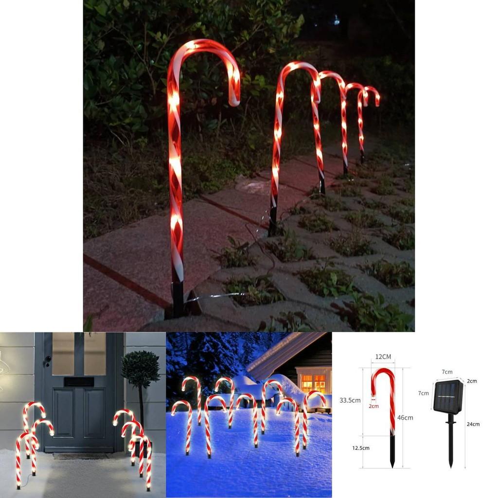 Christmas Led Candy Cane Landscape Light For Garden And Driveway Decor