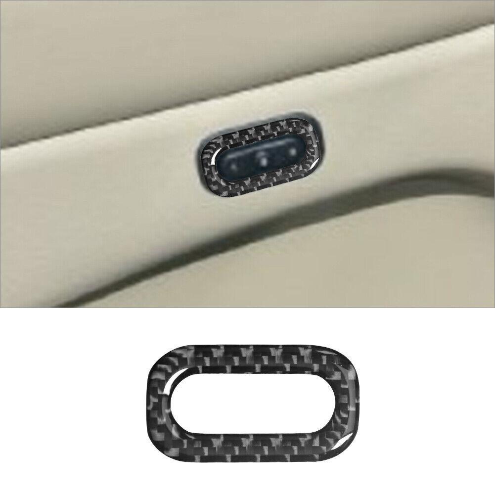 Carbon Fiber Interior Memory Seat Control Cover Trim For Dodge Durango