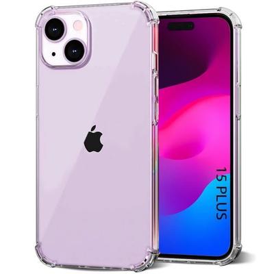 Protective Case - BOOLING - for iPhone 15 Plus - Shockproof Silicone - Transparent - Slim
