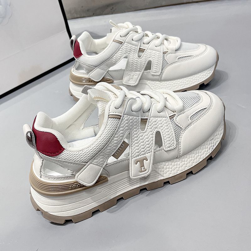 

Hollow single mesh platform casual women s sandals Forrest Gump shoes 2025 summer breathable versatile deodorant sports dad shoes tide 39 хаки