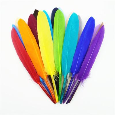 50 Stück 10-15 cm / 4-6 Zoll Bunte Entenfedern Bastelzubehör Gänsefedern Schmuckherstellung DIY