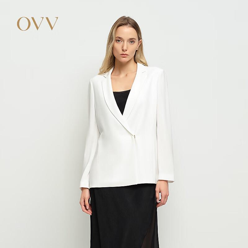 OVV Women s Notched Lapel Stretch Knit Blazer S фото