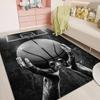 Basketball Dream Art Print Area Rug, Non-Slip Floor Mat for Living Room Bedroom, Modern Luxury Game Room Hip Hop Decor