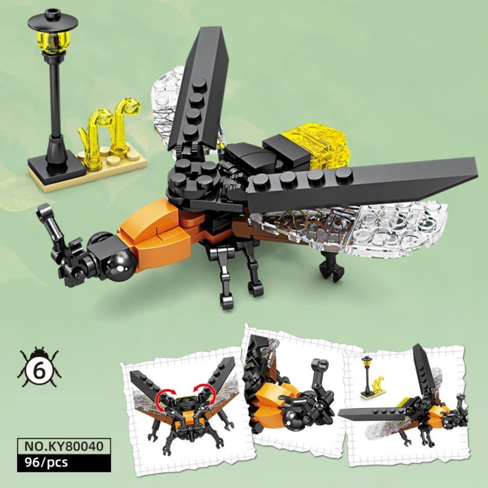 Insect ocean small particle model blocks, puzzle assembly blocks, block toys, children's gifts, birthday gifts, animal shaped blocks