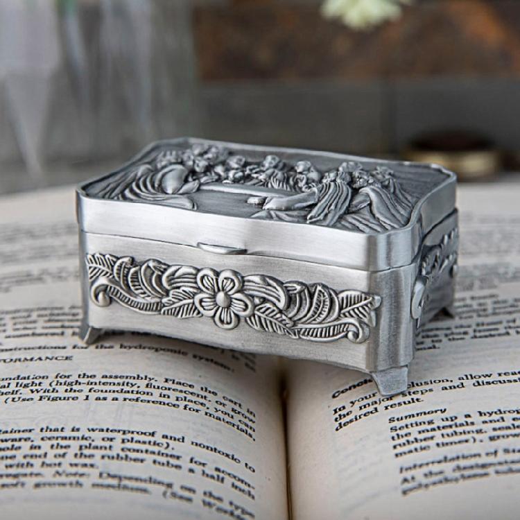Catholic Christian Jewelry Box Waterproof Dust-proof Desktop Organizer for Case